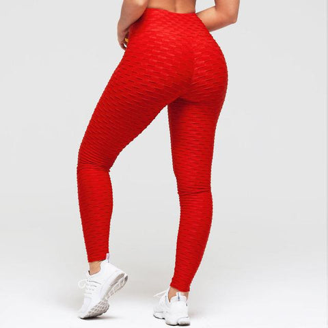 Elastische Fitness-Leggings mit hoher Taille