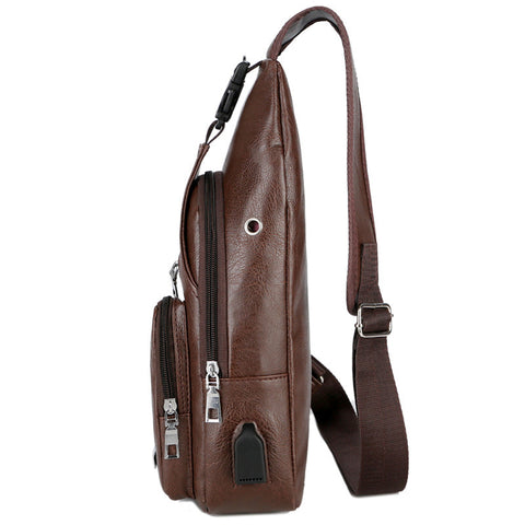 Tragbare Brusttasche mit USB Ladeanschluss